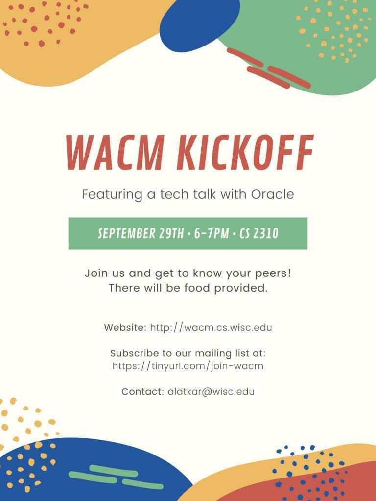 A graphic for the WACM Kickoff event